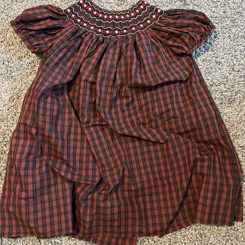 Christmas Smocked Dress